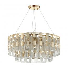 Odeon light 4989/12 HALL ODL22 553 золотой/стекло Люстра E14 12*40W BUCKLE 